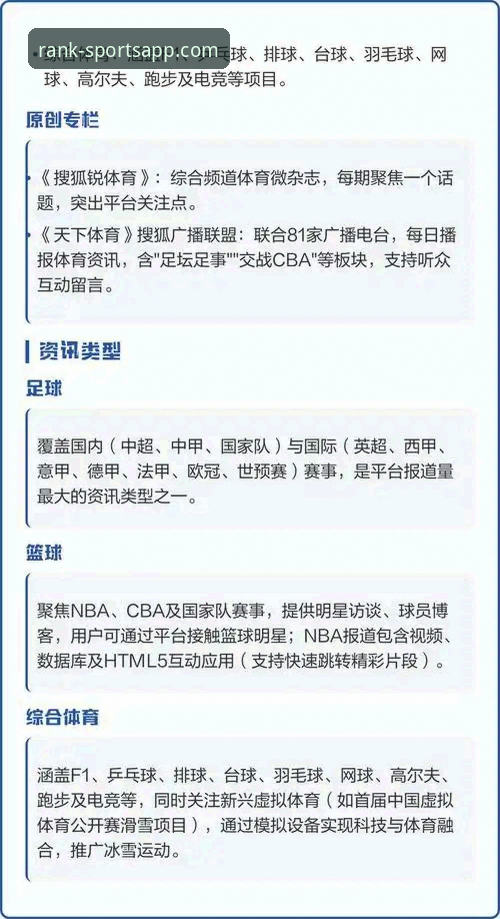 2025体育APP资讯更新深度评测：十大体育平台谁才是信息传递之王？